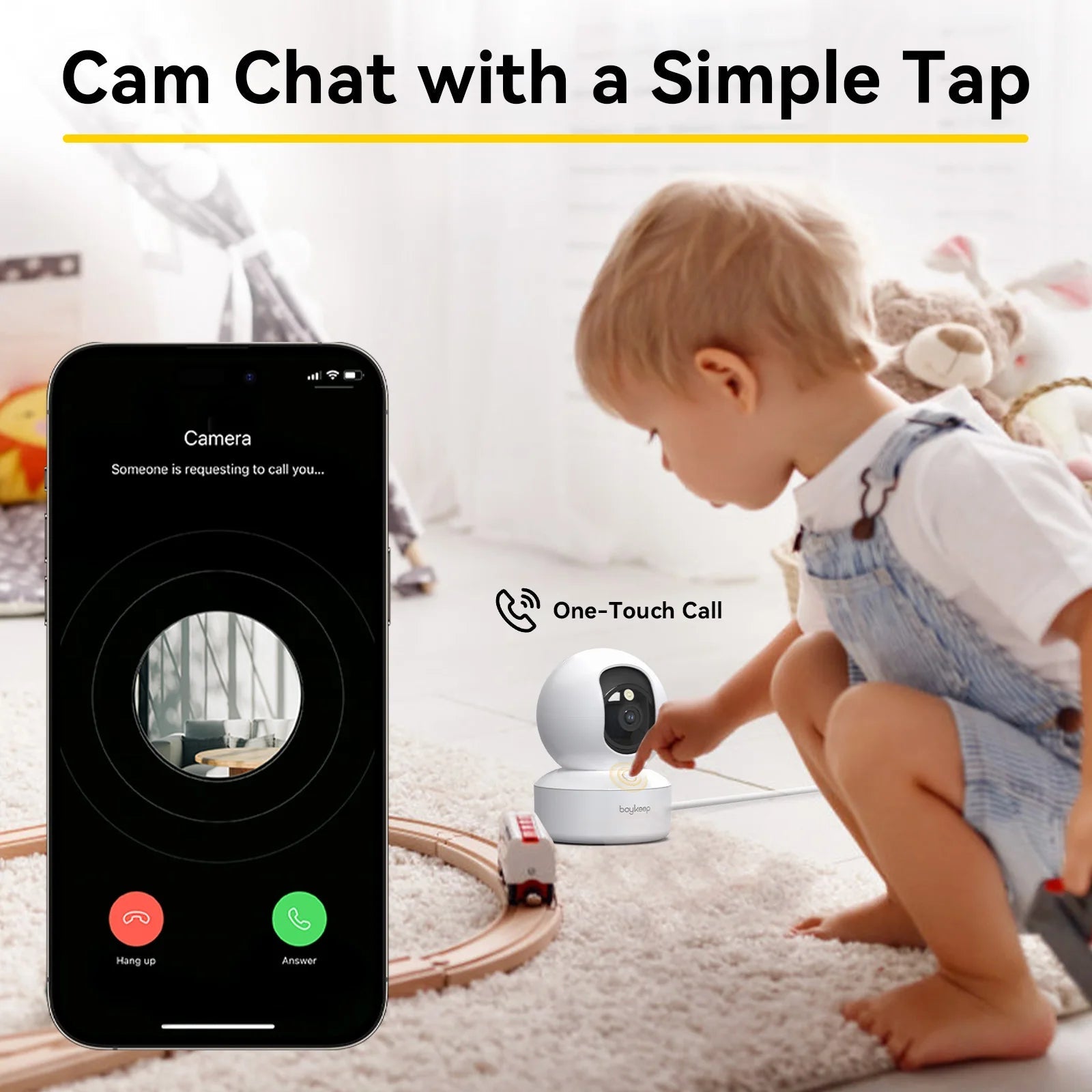 BabyGuard 24/7: Smart WiFi Monitor with Auto Tracking & Home Security - Buy at G - ZONE