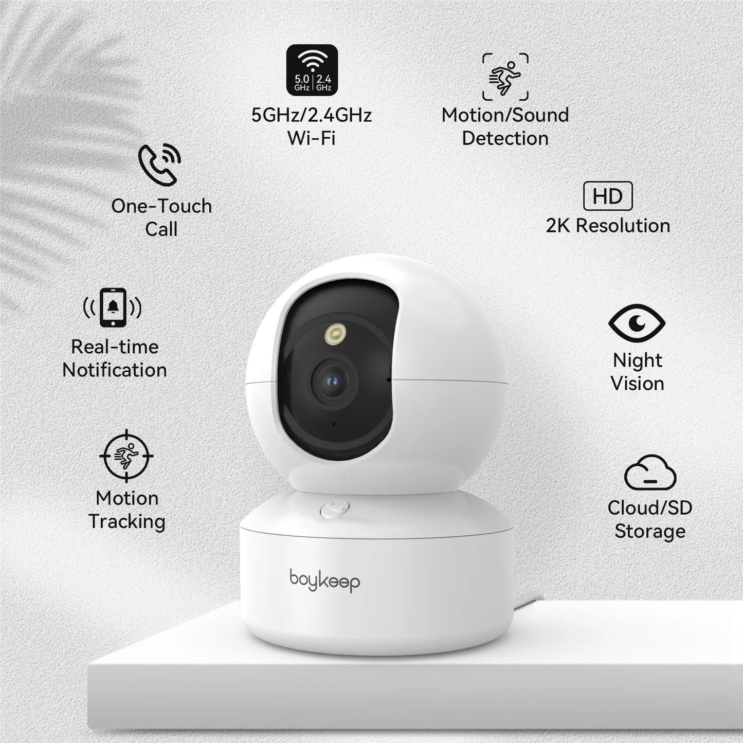 BabyGuard 24/7: Smart WiFi Monitor with Auto Tracking & Home Security - Buy at G - ZONE