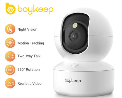 BabyGuard 24/7: Smart WiFi Monitor with Auto Tracking & Home Security - Buy at G - ZONE