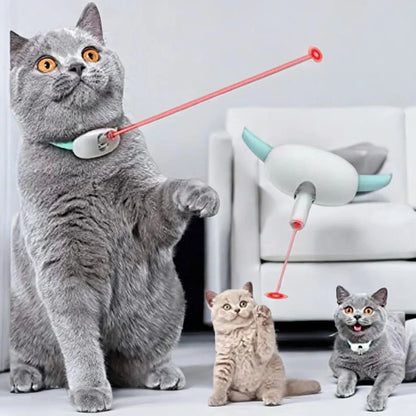 Electric Smart Amusing Cat Collar – Wearable Laser Toy & Electronic Training for Kittens - Buy at G - ZONE