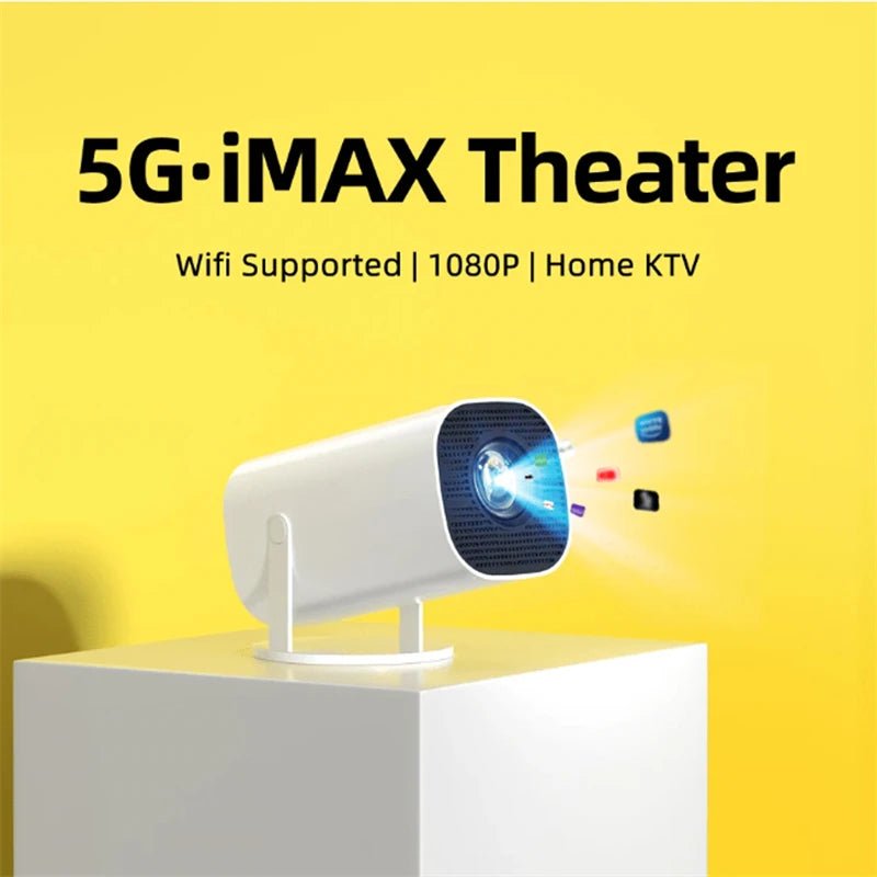 Portable HD Intelligent Projector – 5G iMAX WiFi, 1080P Autofocus for Your Private Cinema - Buy at G - ZONE