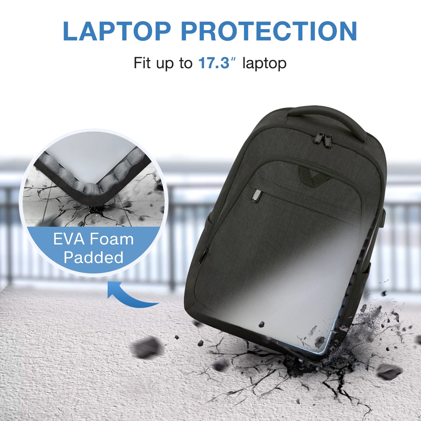 Smart bag : Anti - Theft Waterproof Laptop Backpack for Travel, Work, & School - Buy at G - ZONE