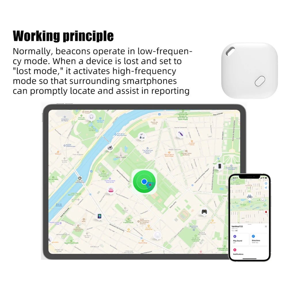 Smart Bluetooth GPS Tracker – Find My App Compatible, Perfect for Keys, Pets & Kids - Buy at G - ZONE