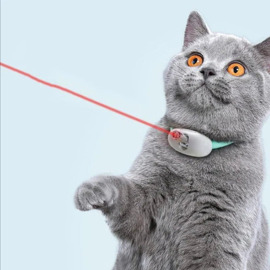 Smart laser cat - teasing collar adjustable USB charging infrared cat - teasing stick Cat interactive self hi cat toy - Buy at G - ZONE