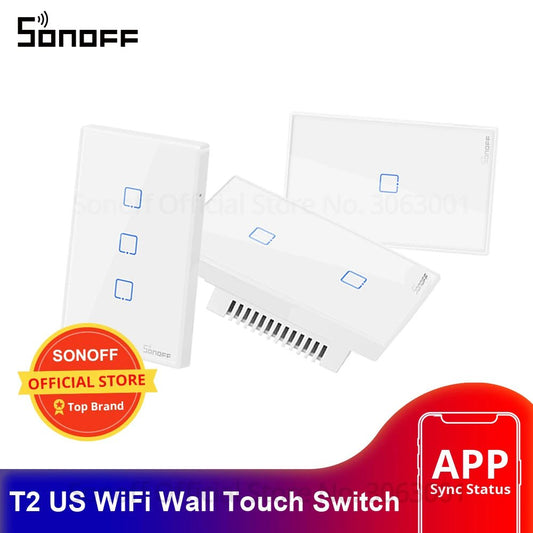 Sonoff T2 Smart WiFi Wall Switch – Touch, Remote & Alexa - Ready! - Buy at G - ZONE