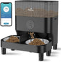 WiFi Automatic Pet Feeder – 5L Smart Dispenser for 2 Pets with Adjustable Height & Scheduled Meals - Buy at G - ZONE